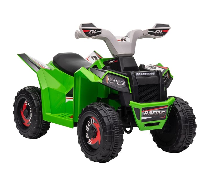 Quad électrique Pour Enfants Vert, 2,5 Km/h, Avant/arrière, 18-36 Mois