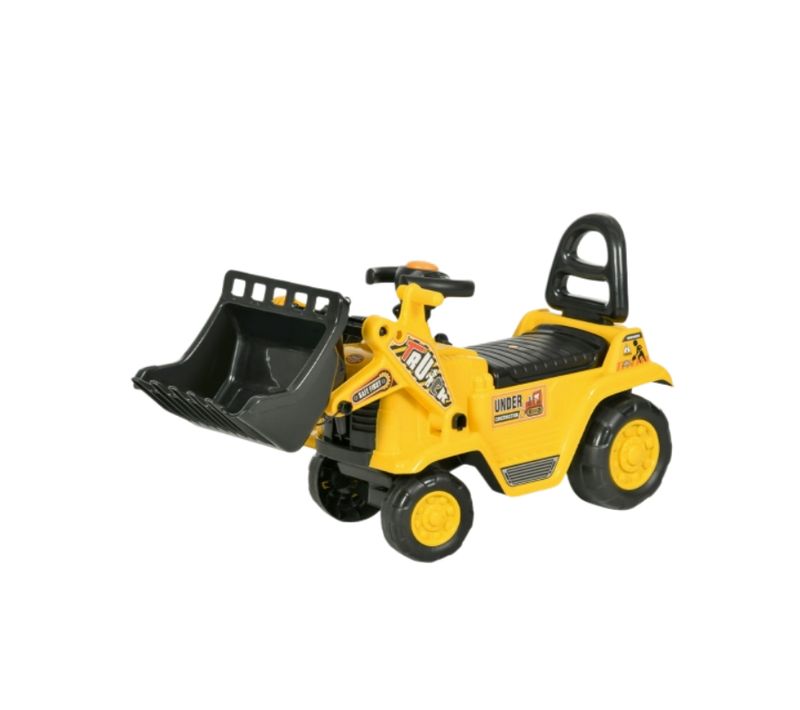 Tracteur Enfant 3-en-1 Avec Pelle Fonctionnelle Et Coffre De Rangement