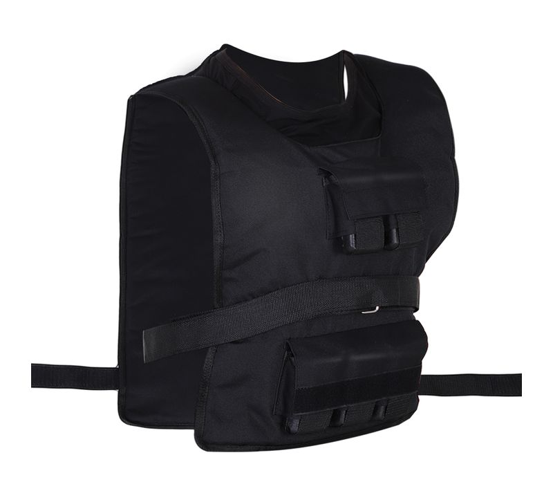 Gilet De Musculation 30 Kg Ajustable En Oxford Et Fer, Veste Courte Pour Entraînement