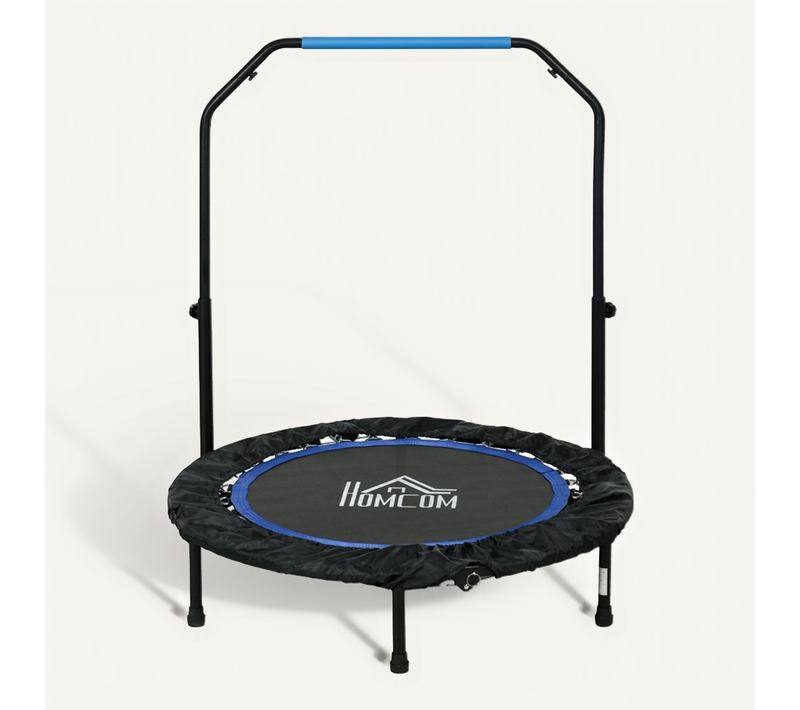 Trampoline Fitness Pliable D.102 Cm Avec Poignée Réglable, Intérieur Et Extérieur, Jusqu’à 100 Kg
