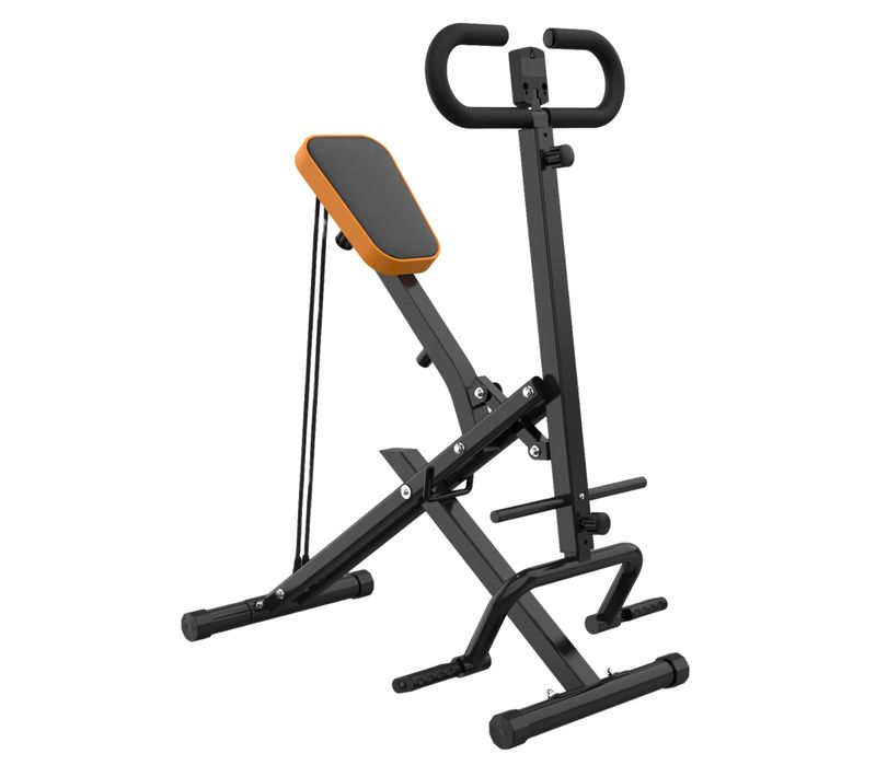Machine à Squat Pliable Avec Bandes De Résistance Pour Entraînement Complet Du Corps, Noir