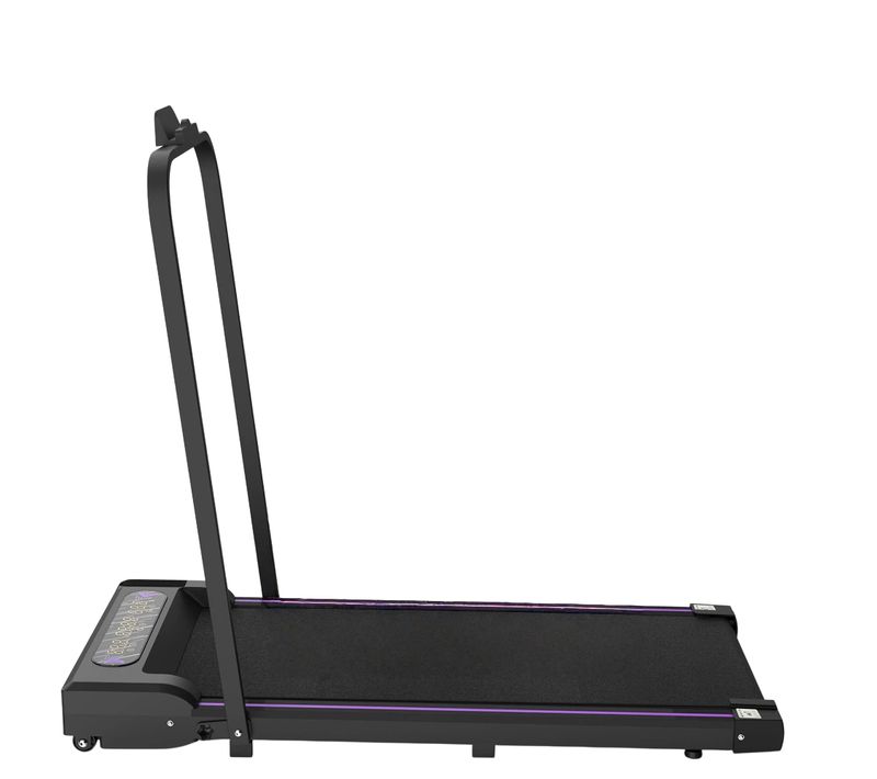 Tapis De Course Pliable Pour Maison Et Bureau, Walking Pad 2,5 Ps, Jusqu’à 8 Km/h, Noir