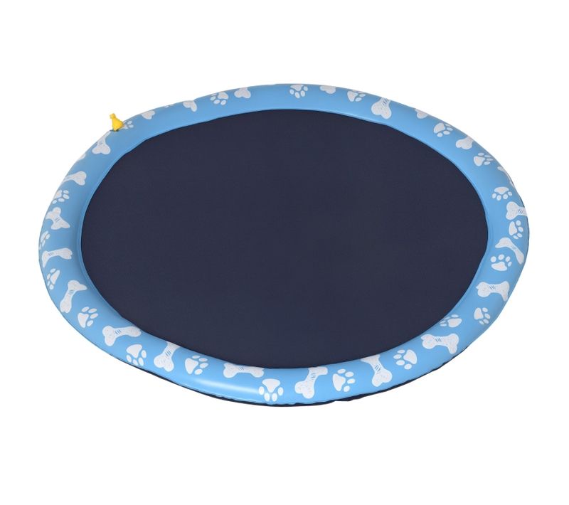 Tapis De Jeux Aquatique Splash Pour Chiens 150 Cm Avec Arroseur Et Anti-dérapant