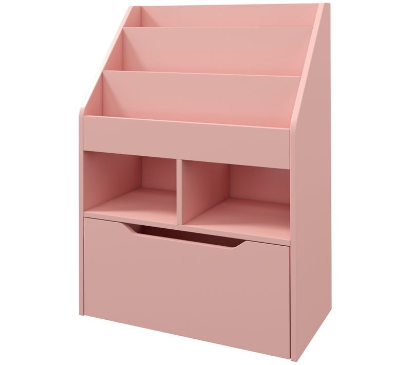 étagère à Livres Pour Enfants Avec Tiroir Et 3 Compartiments, Rangement Pratique