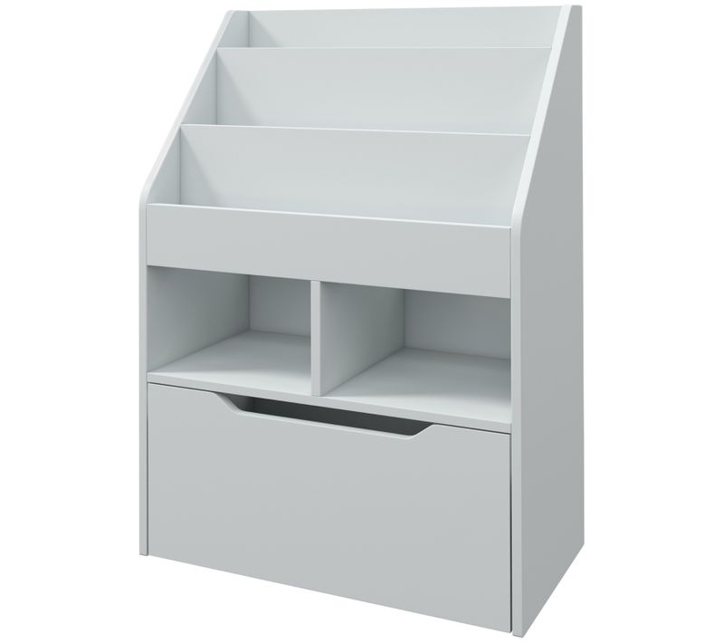 étagère à Livres Pour Enfants Avec Tiroir Et 3 Compartiments, Rangement Pratique