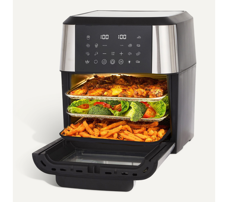 Airfryer XXL 12 l Avec écran Tactile LED Et Accessoires Pour Rôtisserie
