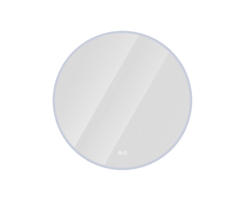 Miroir Rond LED 70 cm Avec éclairage Dimmable, Anti-buée Et Trois Températures