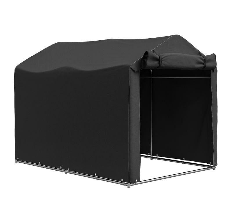 Garage Tente Étanche Noir 220x157x165cm Avec Porte Pour Vélo Et Moto