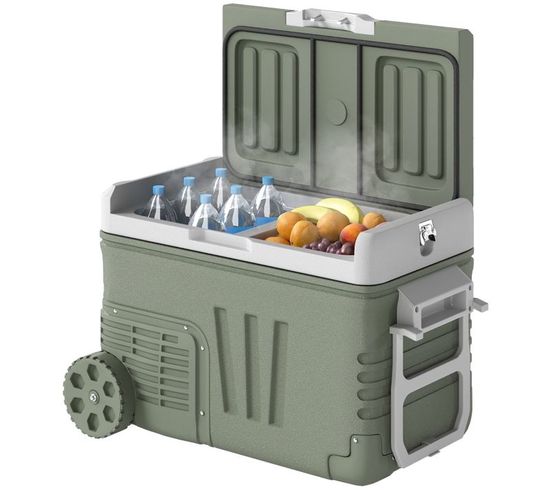 Glacière électrique 33 l Double Zone Portable Avec Compresseur Et Affichage LED