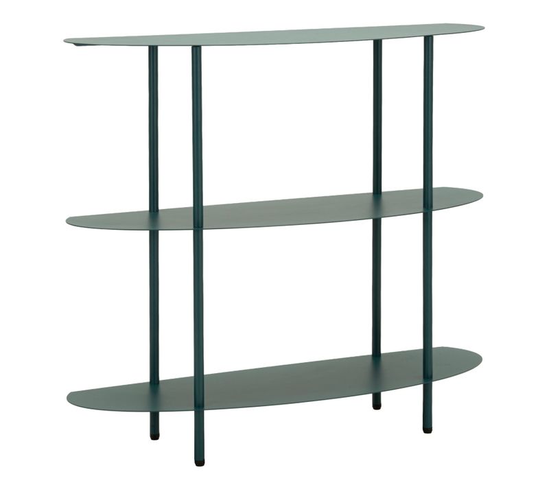 Console Moderne Saturno Ottanio Dove Teal 90x28x81 Cm En Métal Design Épuré Et Élégant