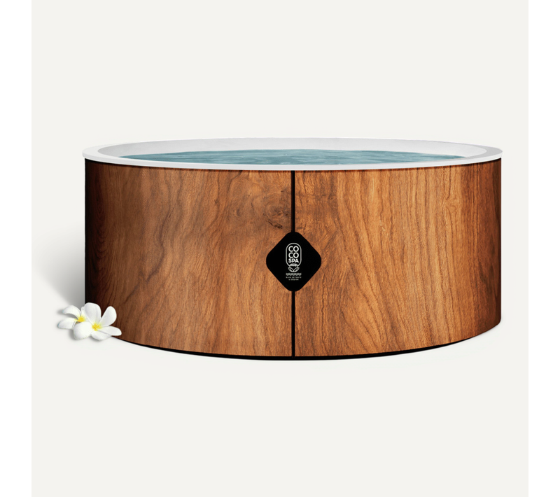 Coco Bain Piscine Bora Bora - 180cm De Diamètre - 1200litres - Imitation Bois Véritable