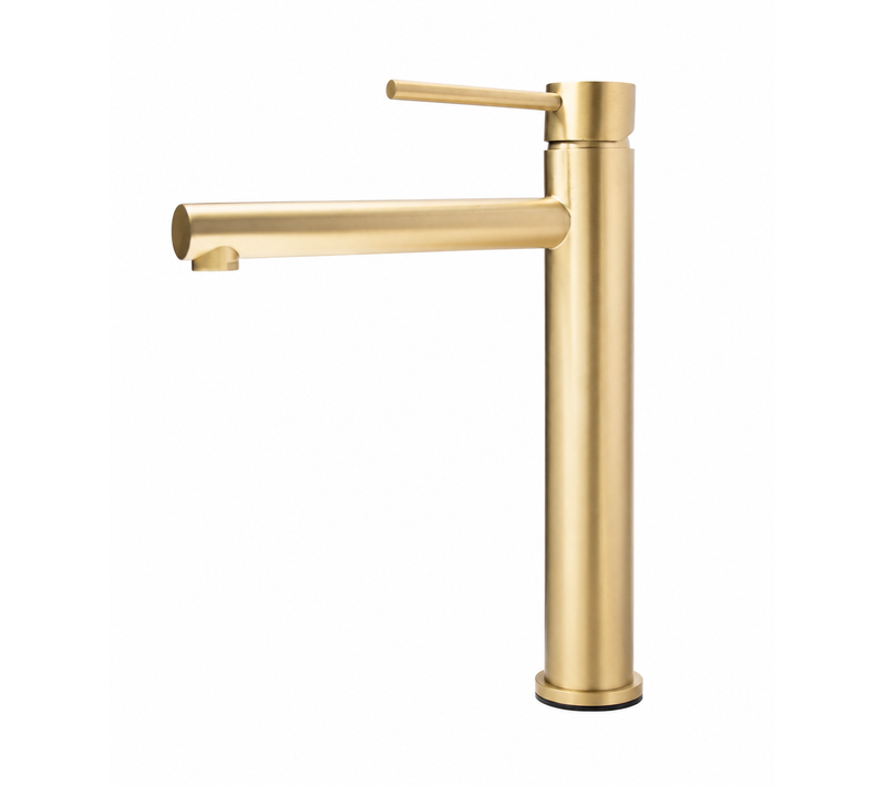 Robinet, Mitigeur De Lavabo Réhaussé Design Doré Pour Sallle De Bain