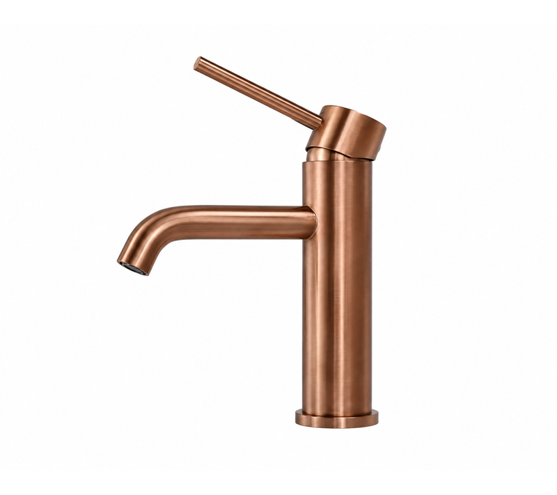 Mitigeur, Robinet De Lavabo Pour Salle De Bain Design Et Moderne Cuivré