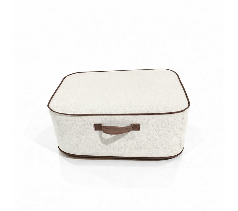 Pouf De Jardin Gonflable Numa Collection Aloha - Blanc Cassé