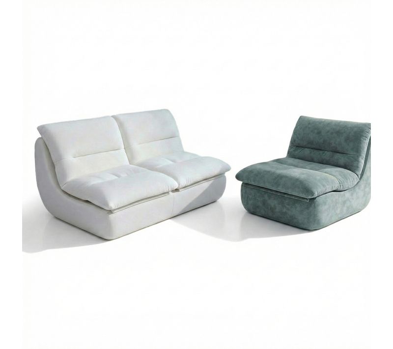 Pack Nuvia Living compressé 3 Places - Blanc Et Sauge