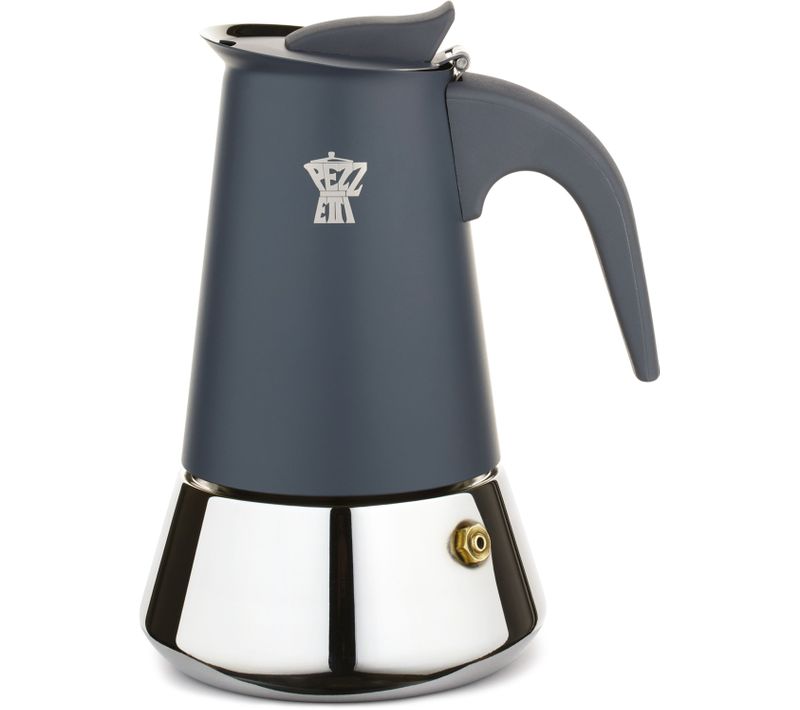 Cafetiere Italienne - Steelexpress - Acier Inoxydable - 6 Tasses - Tous Feux Dont Induction - Bleu
