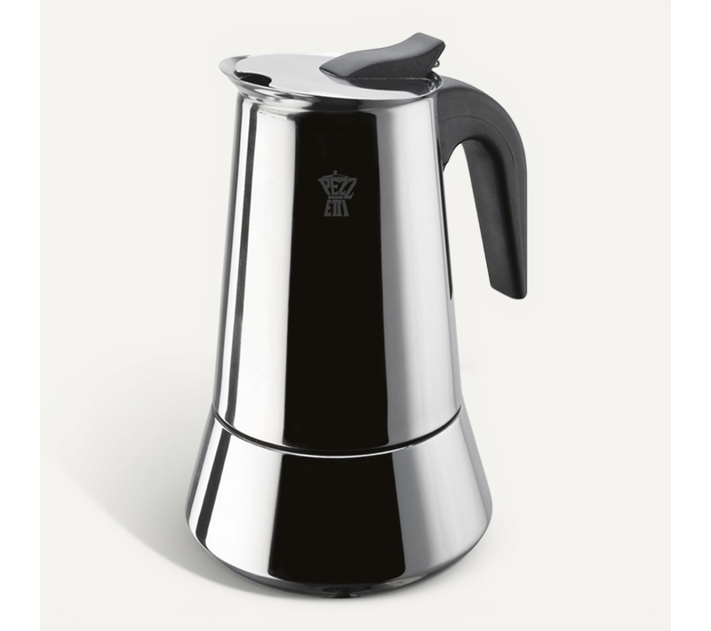 Cafetière Moka 6 Tasses En Inox Compatible Induction - Poignée Ergonomique