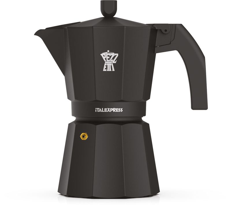 Cafetière Moka Italienne 3 Tasses - Aluminium Mat, Poignée Ergonomique