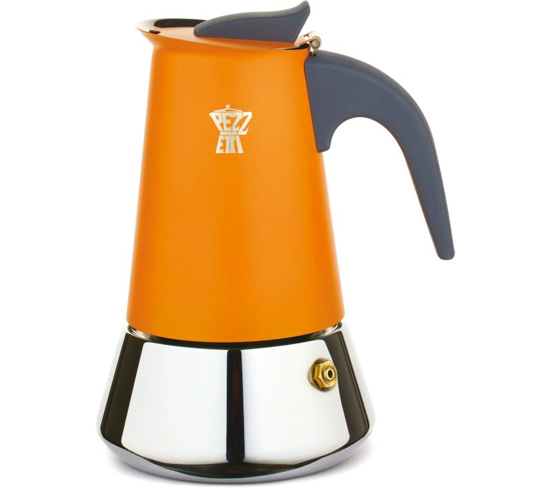 Cafetiere Italienne - Steelexpress - Acier Inoxydable - 4 Tasses - Tous Feux Dont Induction - Orang