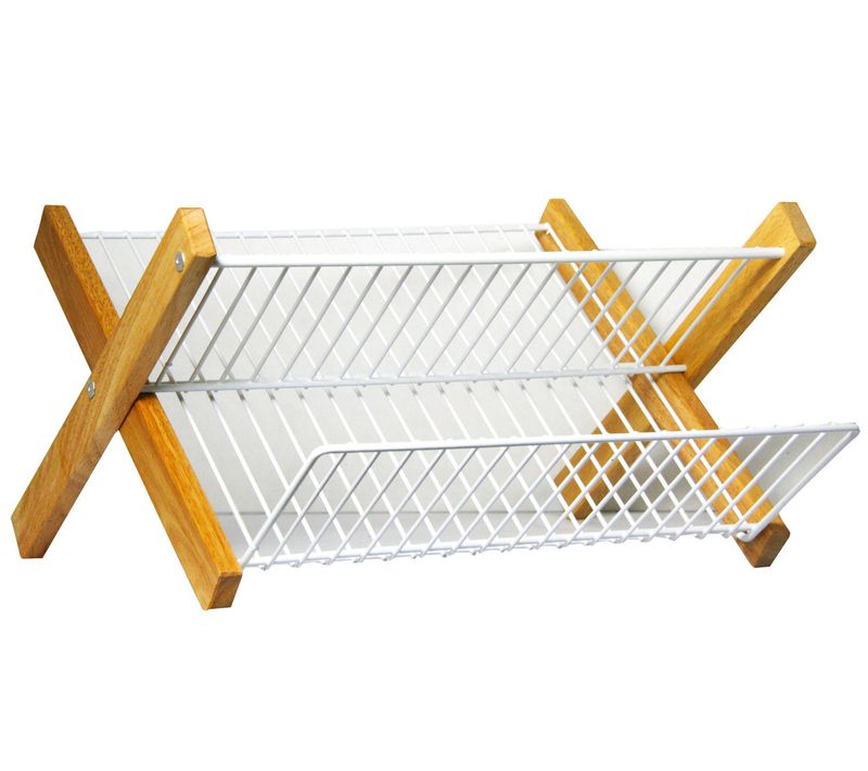 Egouttoir Pliable Cadre En Bois - 321845