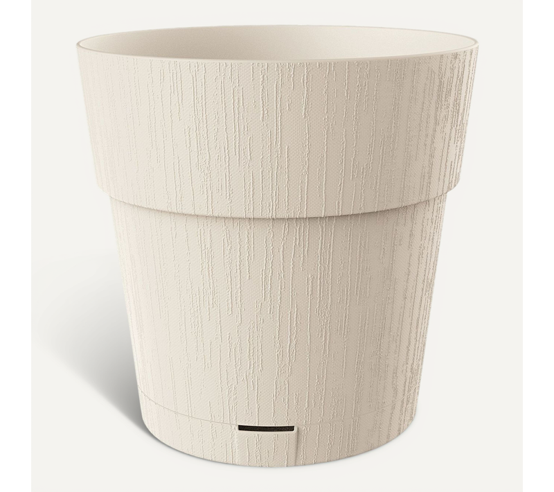 Pot De Fleur Ethica - 2 L - 40 X H39 Cm - Avec Réserve D'eau - Blanc