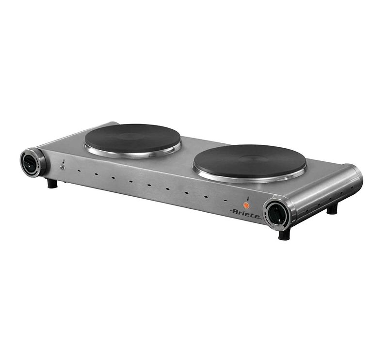 Plaque de cuisson posable électrique double Inox - 994