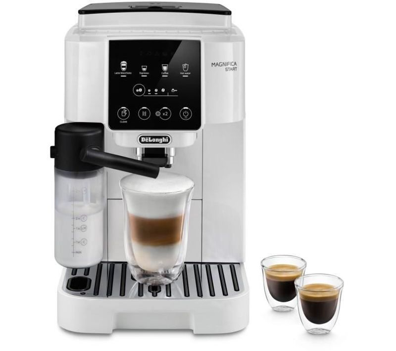 Machine Expresso Broyeur Magnifica Start Ecam220.61.w - Blanc Inox