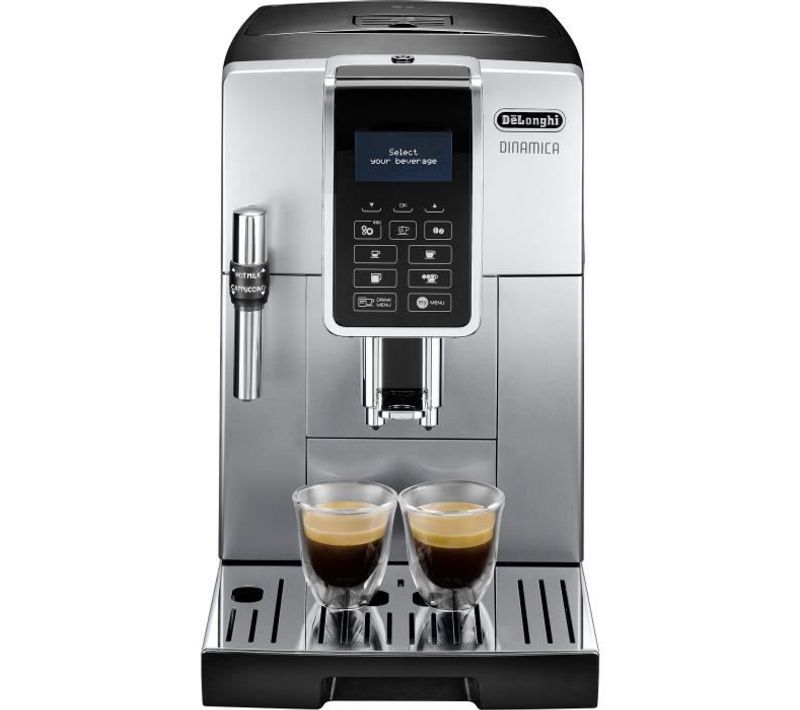 Machine Expresso Automatique Avec Broyeur - Dinamica Ecam 350.35.sb - Ecran 4 Recettes - Silver