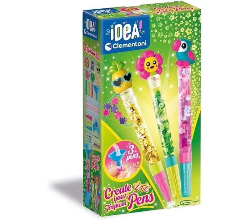 Créer Tes Stylos - Mini Atelier Des Stylos - Thème Tropical - 3 à Créer - Des 6ans