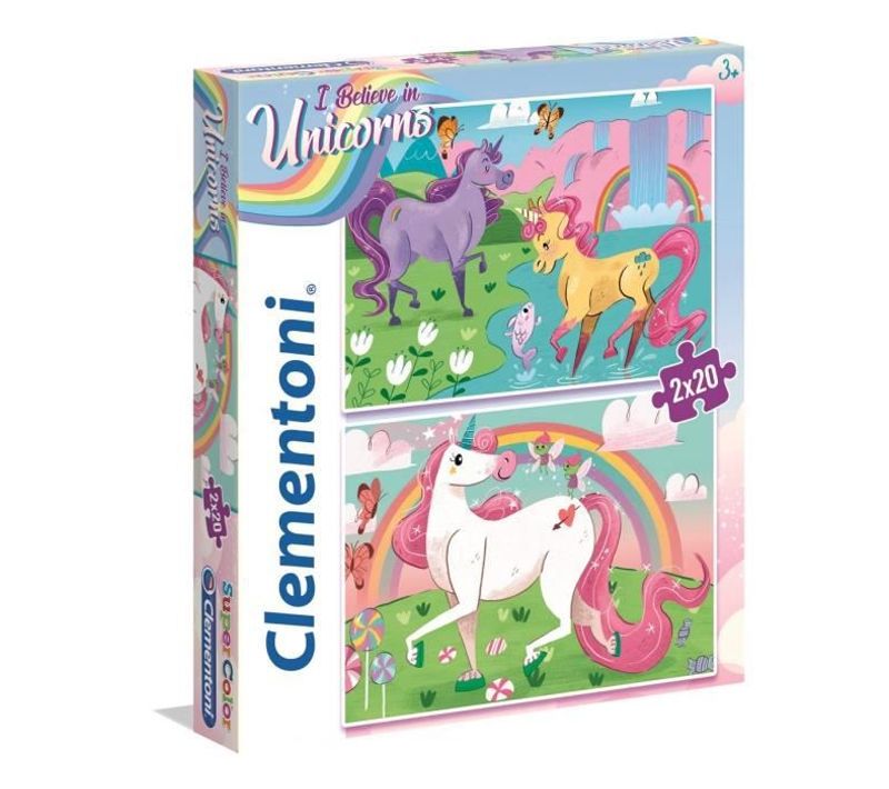 Puzzles 2x20 Pieces Licornes
