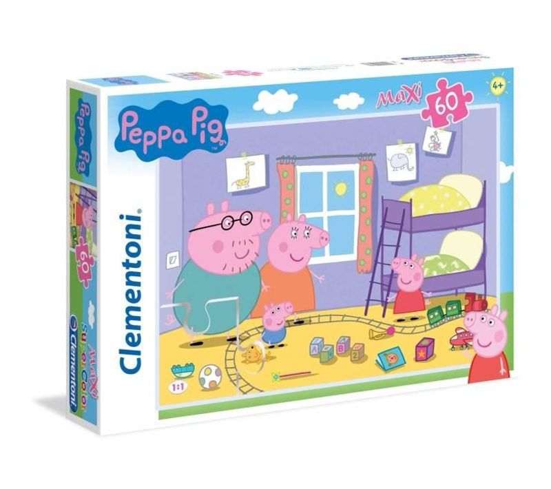Puzzle Supercolor 60 Pieces Maxi Peppa Pig