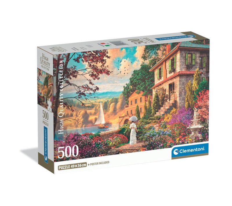 Puzzle Compact 500 Pièces - Promenade Victorienne (49 X 36 Cm)