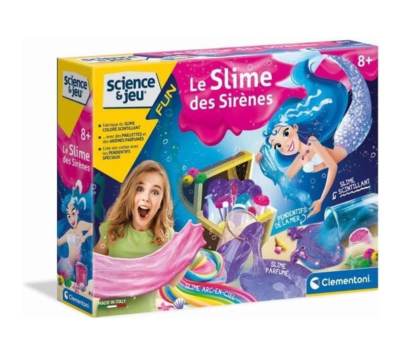 Science et Jeu - Kit Scientifique Pour Fabriquer Du Slime Sirène - à Partir De 8 Ans