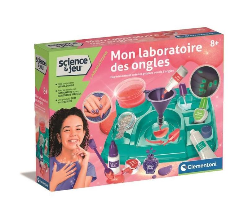 Mon Laboratoire Des Ongles - Coffret Scientifique Nail Art Pour Enfants Dès 8 Ans