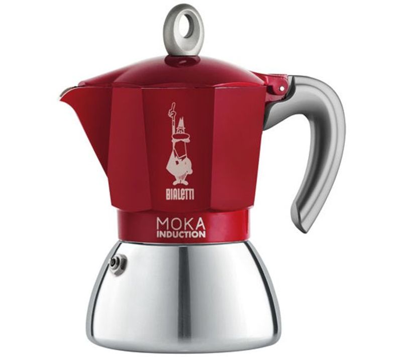 Cafetiere 4t Moka Induction Rouge**n - 6944