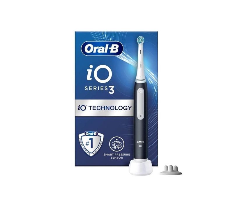 Brosse à Dents Électrique - Oral-b - Io3 Matt Black - 3d Oscillo-rotations/pulsations - à Batterie
