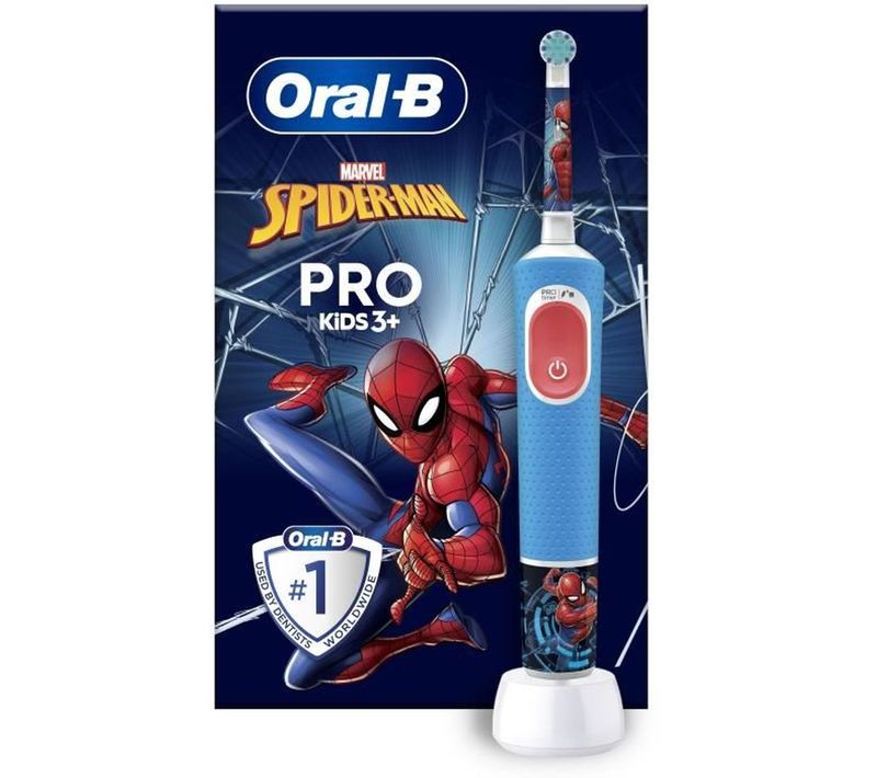 Brosse à Dents Électrique  Pro Kids 1 Manche Marvel Spider-man, 1 Brossette, 3 Ans Et Plus