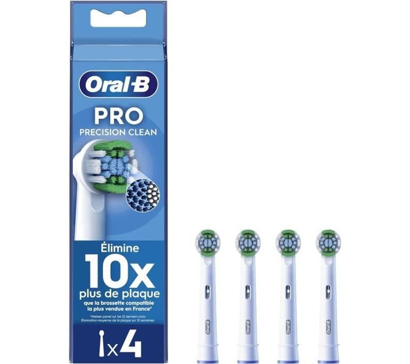 Oral-b Pro Precision Clean Brossettes Pour Brosse à Dents, Pack De 4 Unités