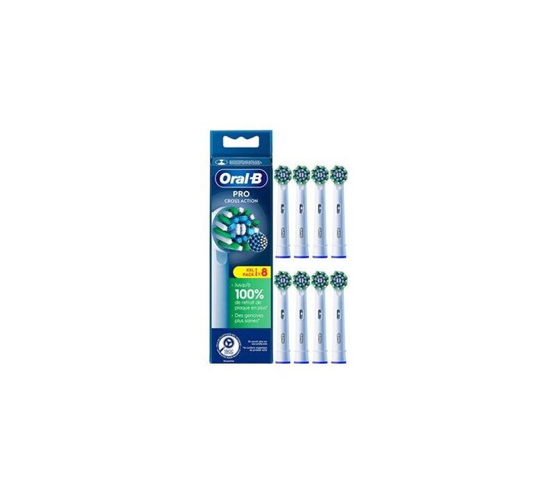 Brossettes - Oral-b - Cross Action - X-filaments (fr) X8