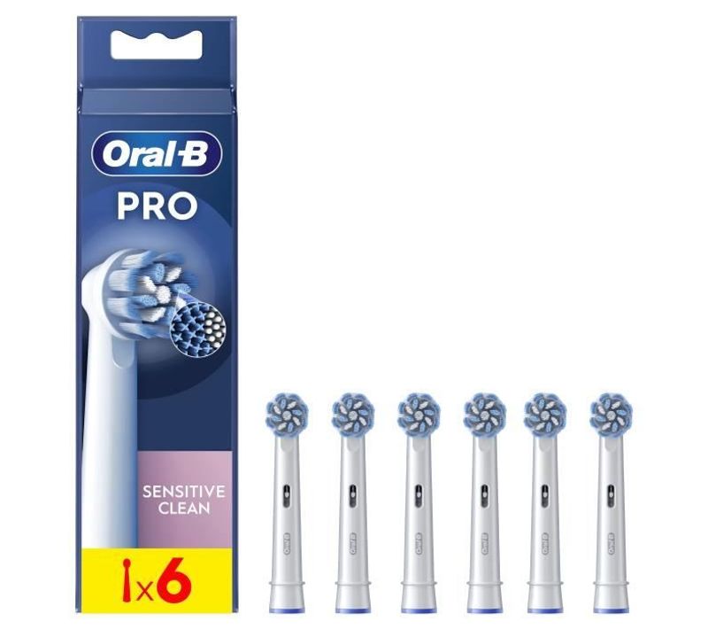 Brossette Oral-b - Pack De 6 Brossettes - Sensitive Clean - Pour Brosse à Dent Électrique
