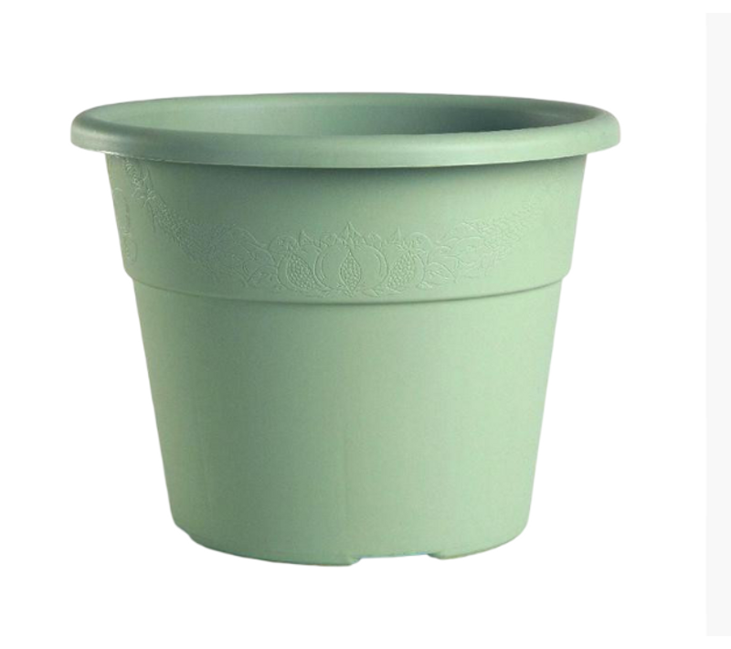 Pot De Fleurs "hedera" En Plastique - Vert Sauge - 9,7l