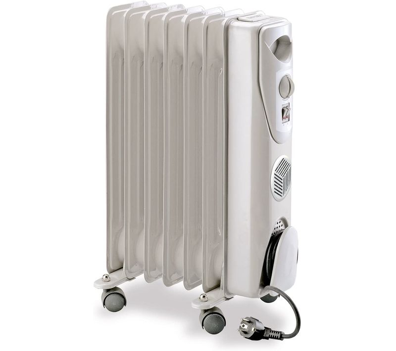 Chauffage D'appoint Bain D'huile - 600/900/1500w - Blanc - Dio