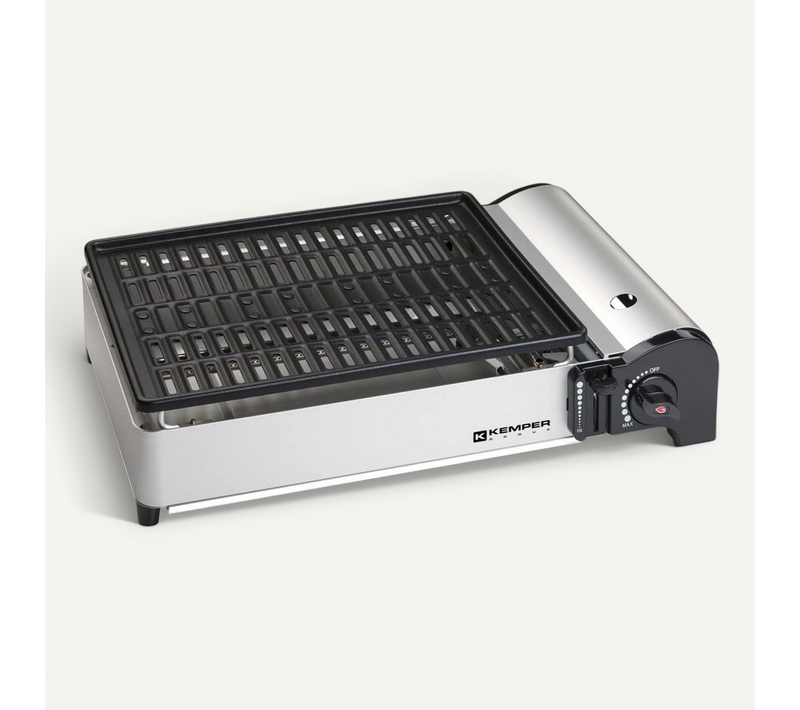 Mini Barbecue Gaz Portable Avec Housse 1900w 104997