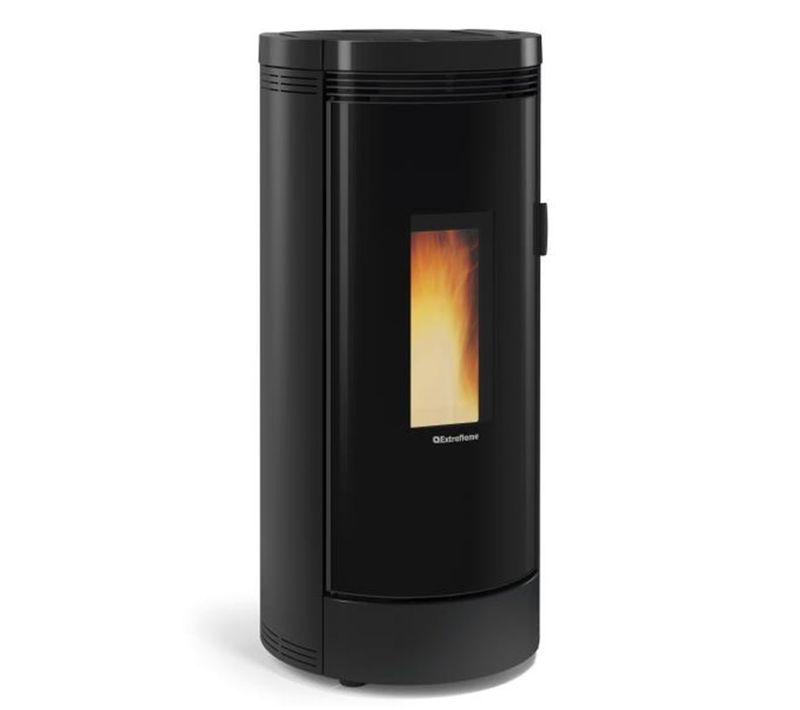 Poêle à Granulés De Bois 9kw Noir Debbycxnoir