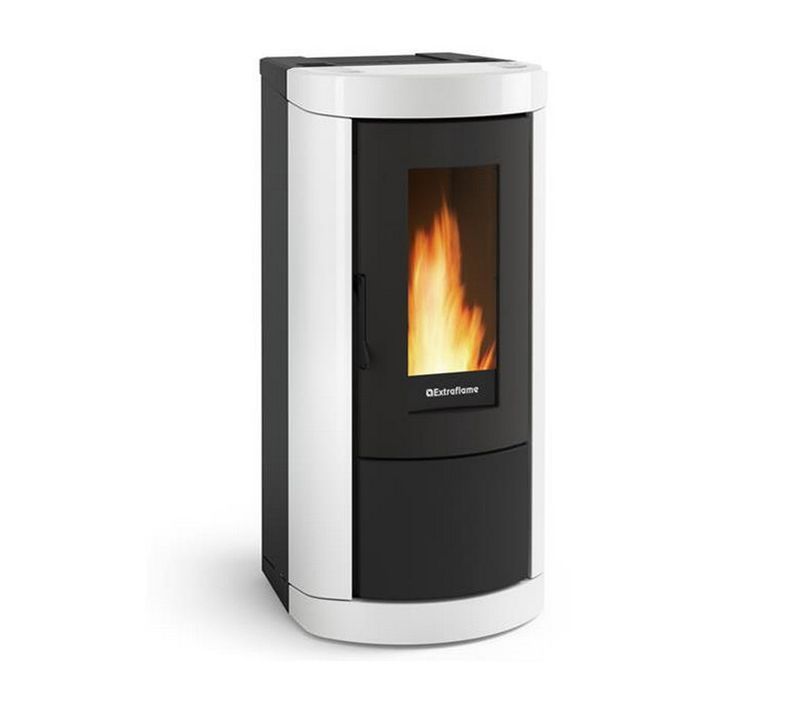 Poêle à Granulés De Bois 8kw Blanc - Miettaevoblanc
