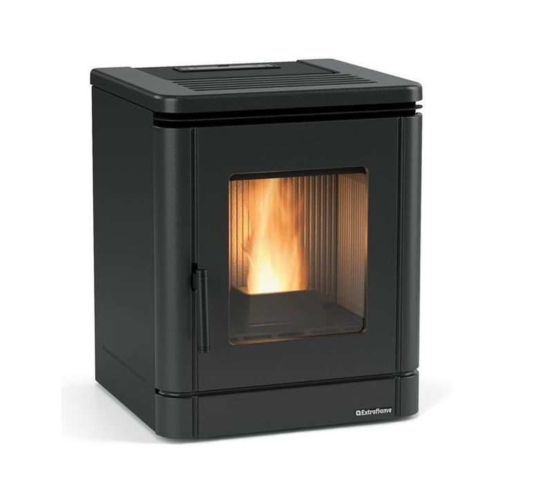 Poêle à Granulés De Bois 5.1kw Noir Anthracite 001289300