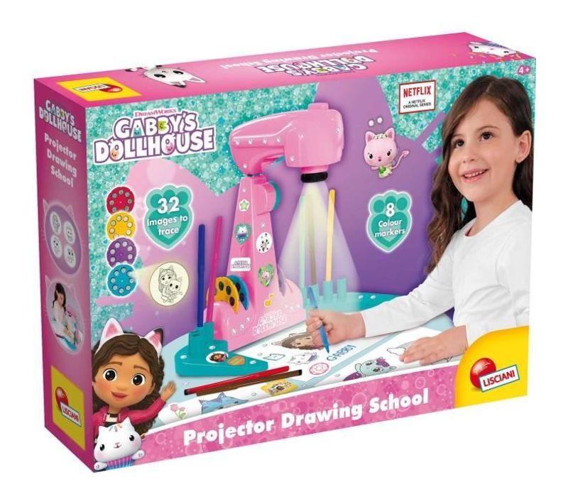 Projecteur De Dessins - Gabby Et La Maison Magique - Accessoires Inclus - Modèles Variés