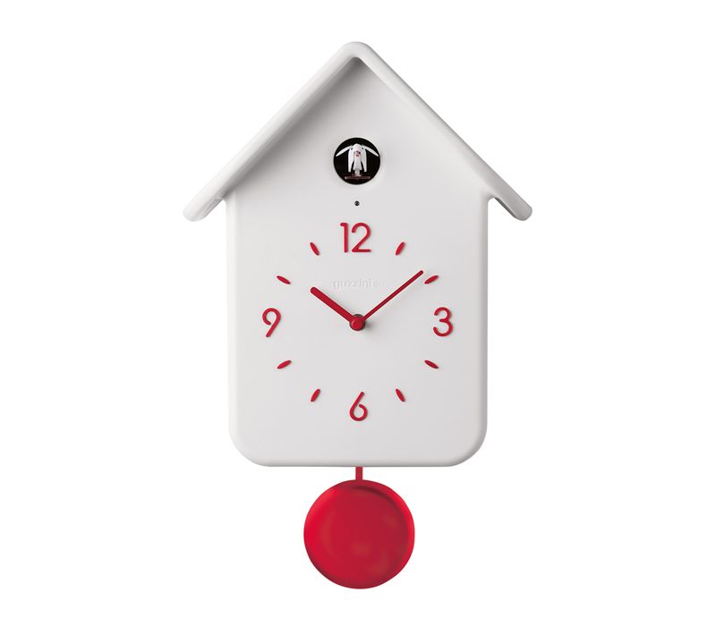 Horloge Murale 39 Cm Avec Pendule Blanc