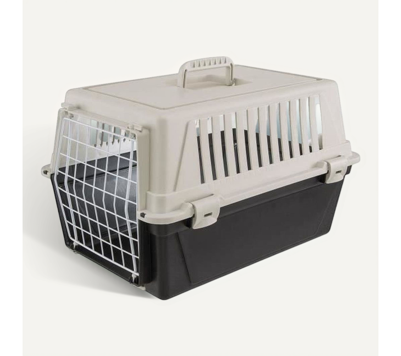 Transporteur Atlas 10el - Plastique 48 X 32,5 X 29 Cm, Porte Métal, 5 Kg