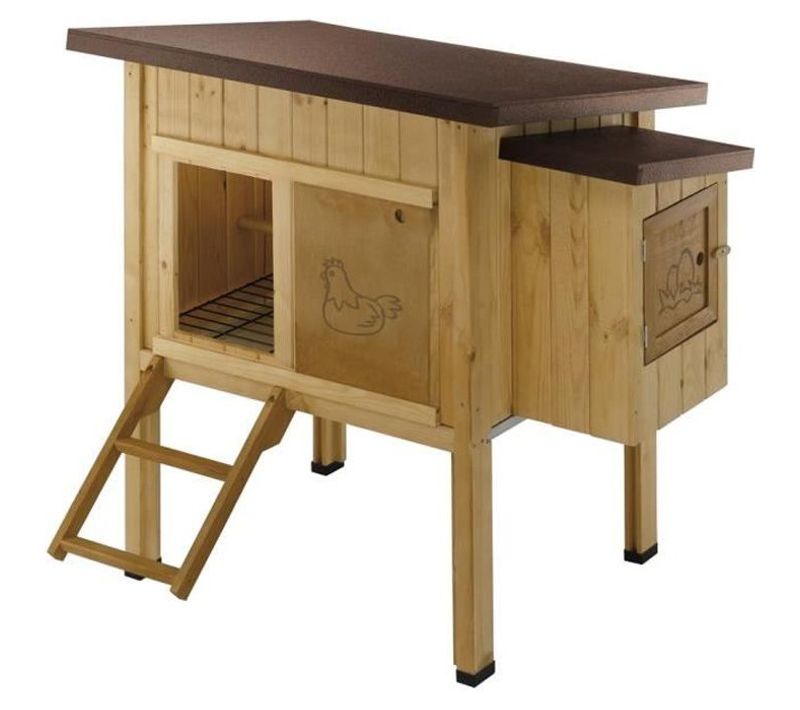 Hen House 10 Poulailler En Bois 124 X 98 X 110 Cm